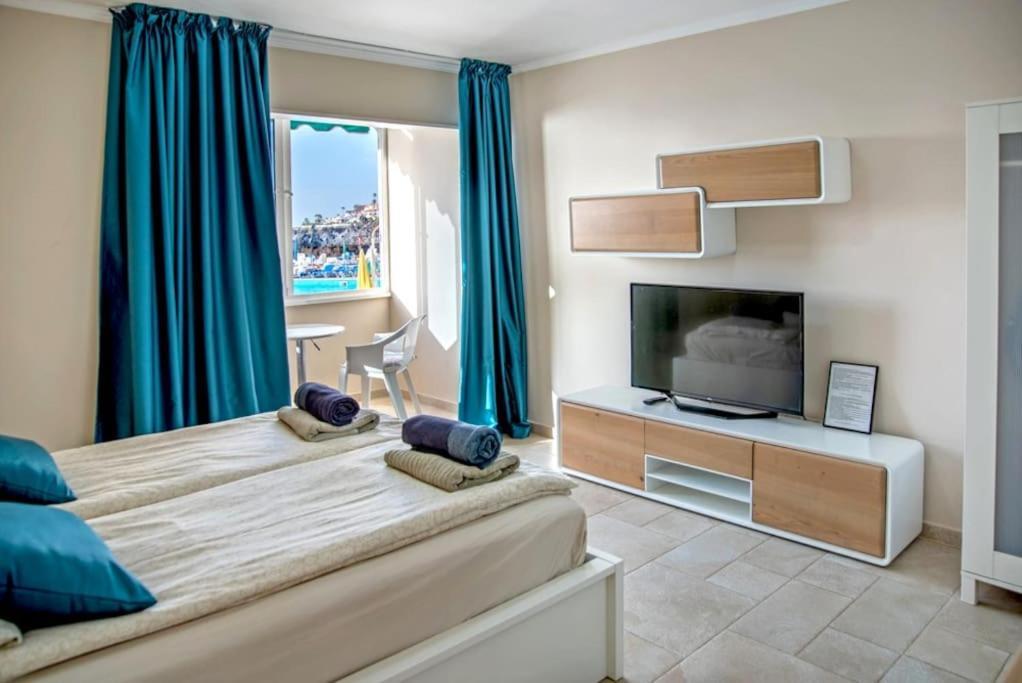 First Line Ocean View Studio Puerto de Santiago  Dış mekan fotoğraf